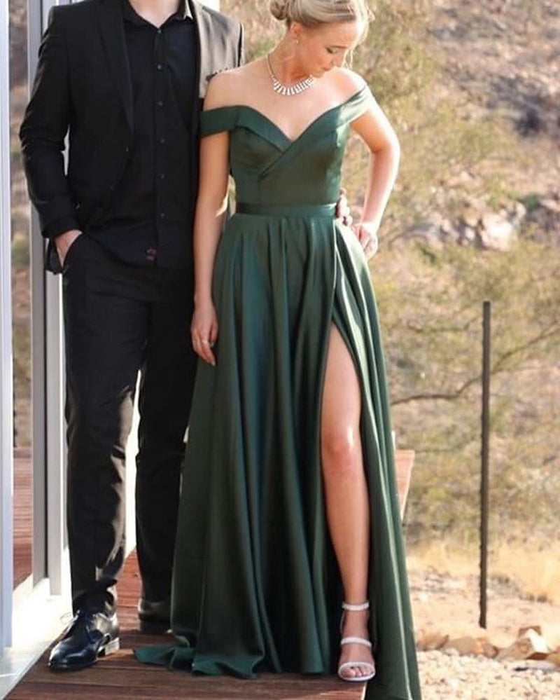 Elegant Olive Green Dresses