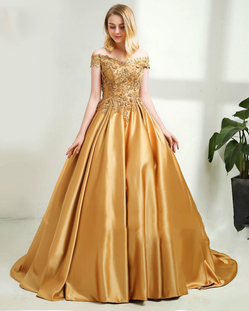 Gold Sweet Sixteen Dresses