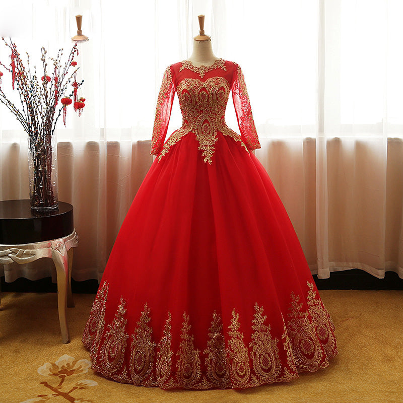 red and gold dresses for wedding