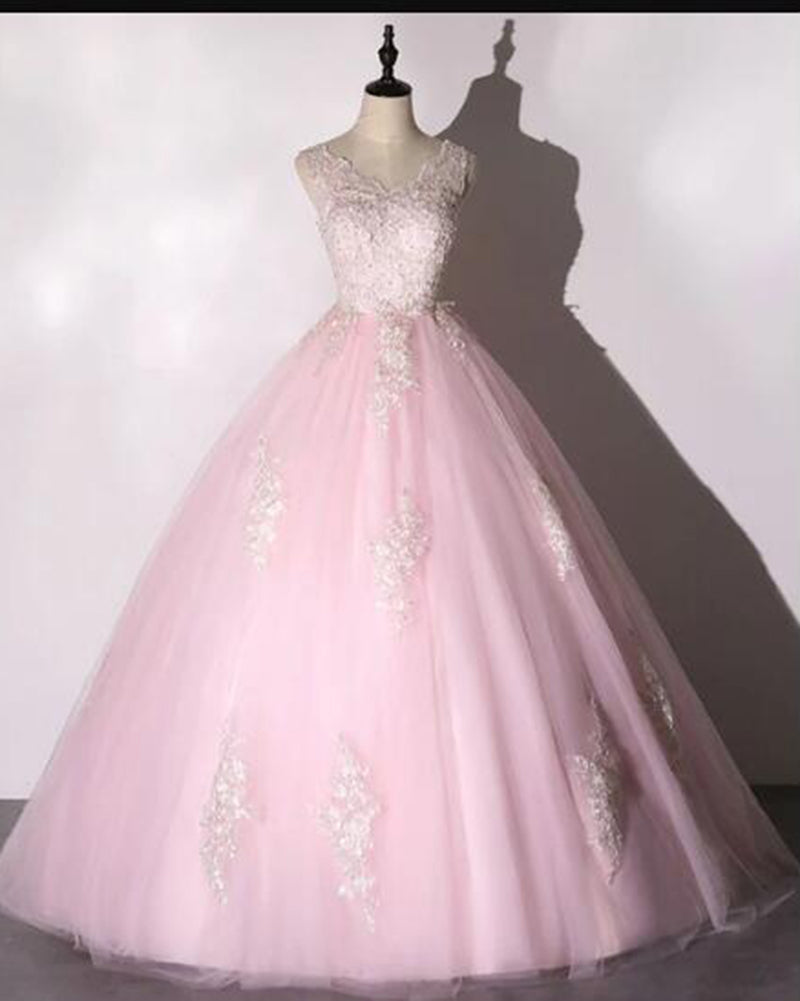 princess pink ball gown