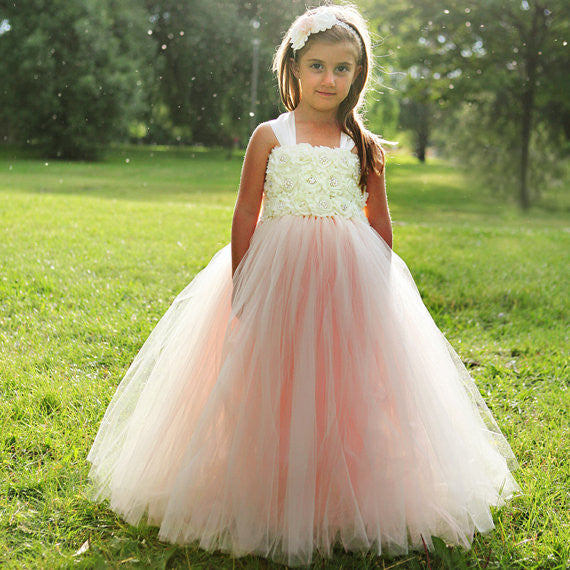 Ivory Flower Girl Tutu Dress-Ivory Tutu Dress-Ivory Girl Tutu-Ivory Birthday Tutu-Ivory Wedding shops Tutu-Ivory Girl Tutu.