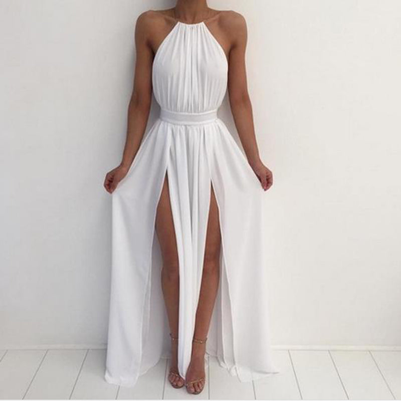 White halter hotsell dresses for summer