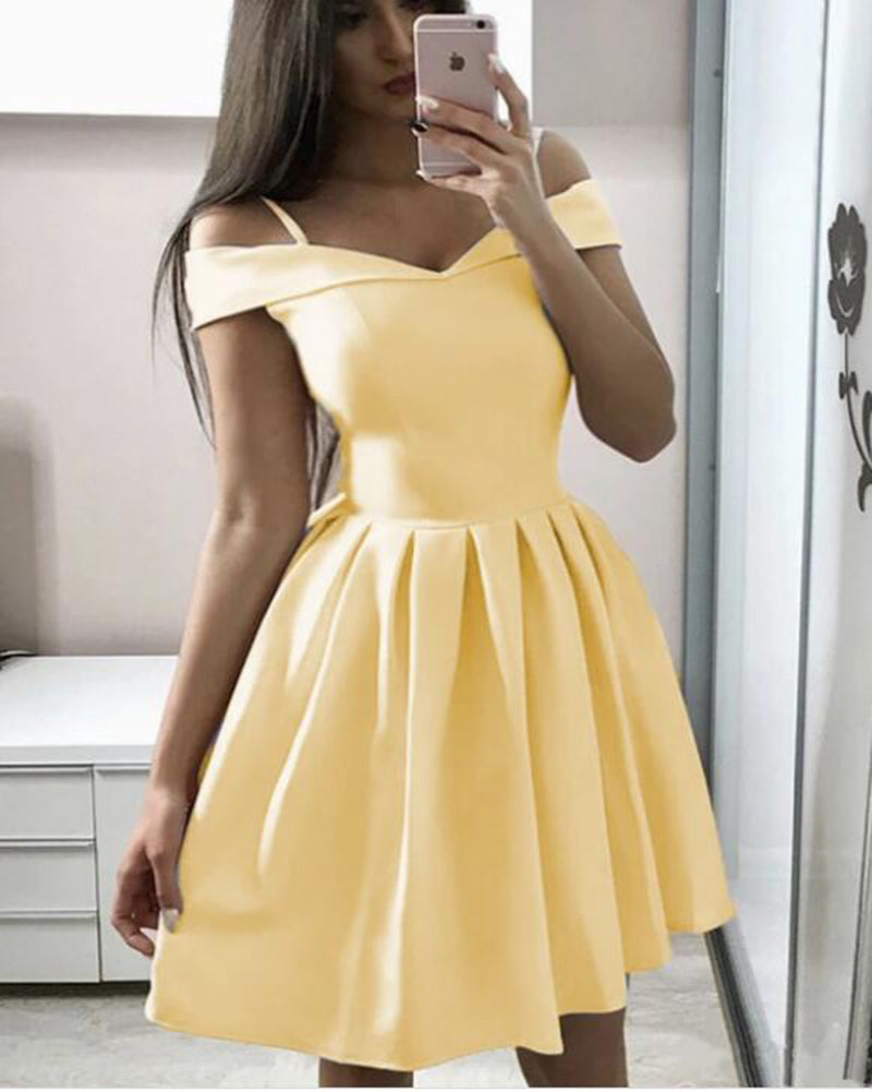 Yellow /White Short Graduation Prom Dresses Homecoming Gowns SP0515 ...