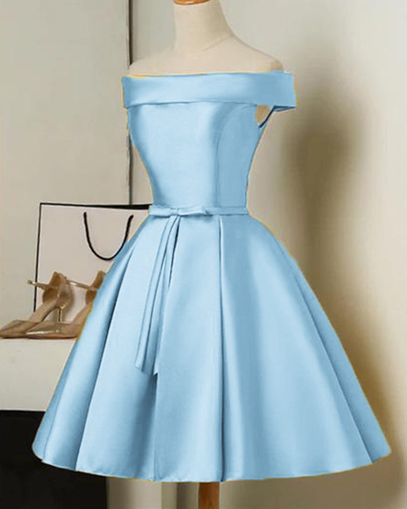 Light blue short hot sale semi formal dress