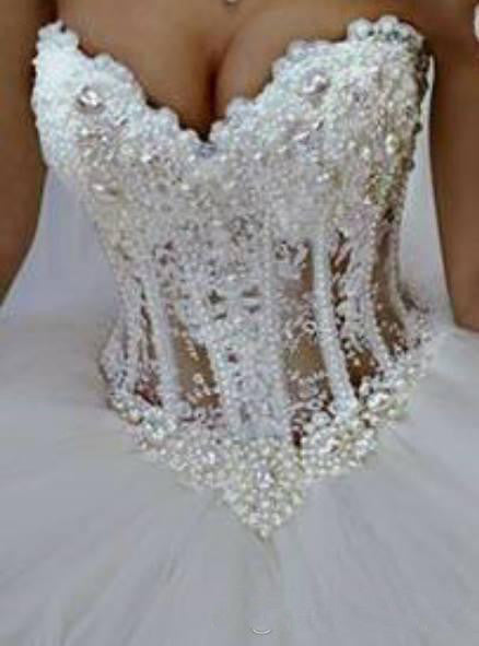 Corset Wedding Dresses with Bling