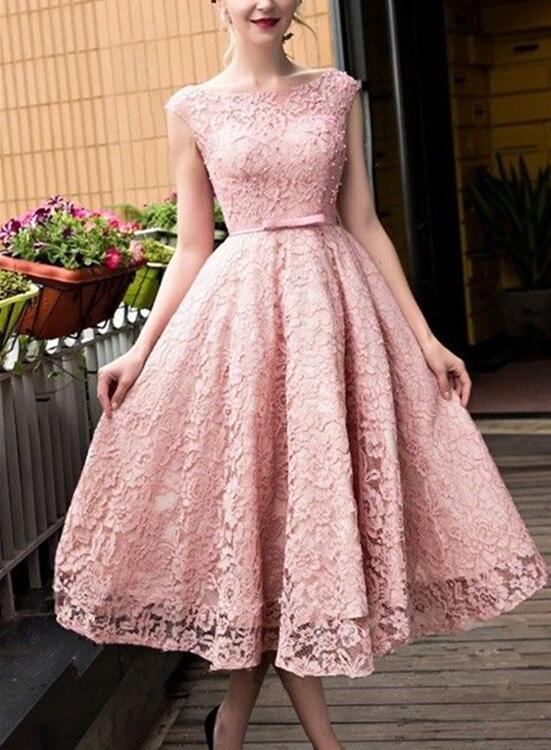 Buy Modish Baby pink short knee length sleeveless party wear girls dress in  net and cotton with big flowers Online at Best Prices in India - JioMart.