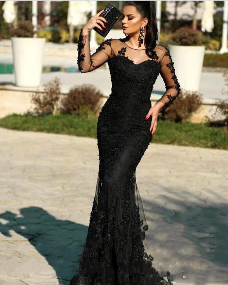 Vintage evening dresses outlet lace