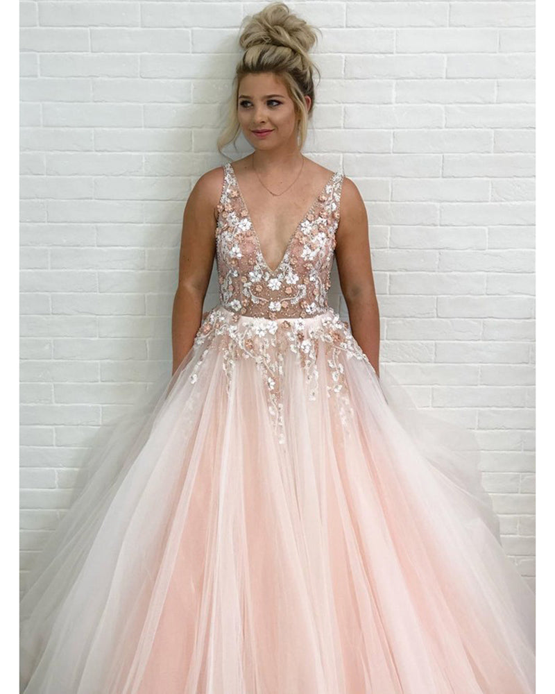 Peach Graduation Dress