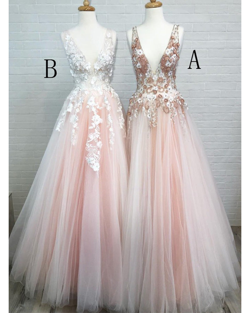 Peach Graduation Dress