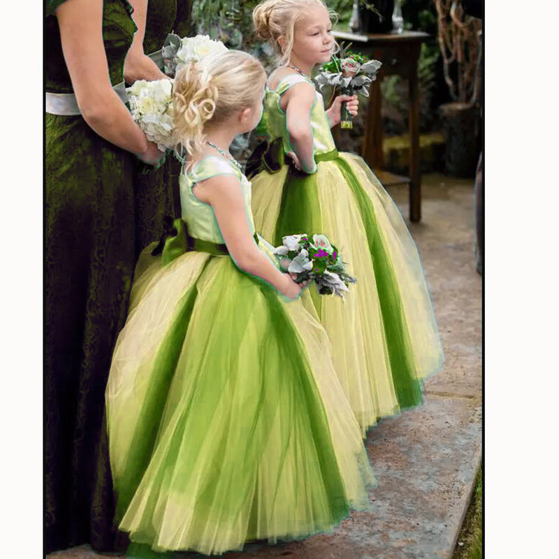 Country style flower girl dresses best sale