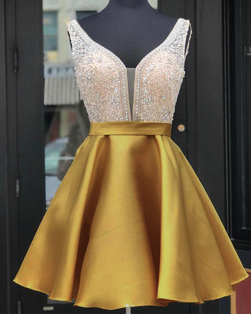 8th grade prom dresses yellow