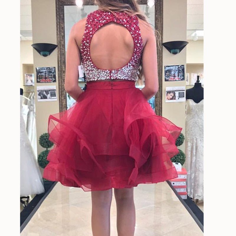 Red short clearance prom dresses 2018