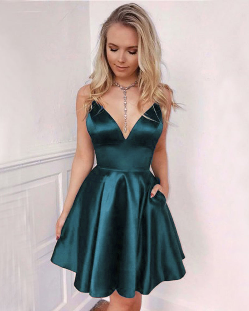 teal short formal dresses