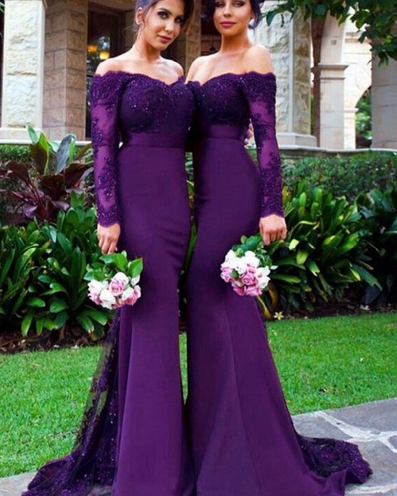 Vintage Purple Wedding Dresses