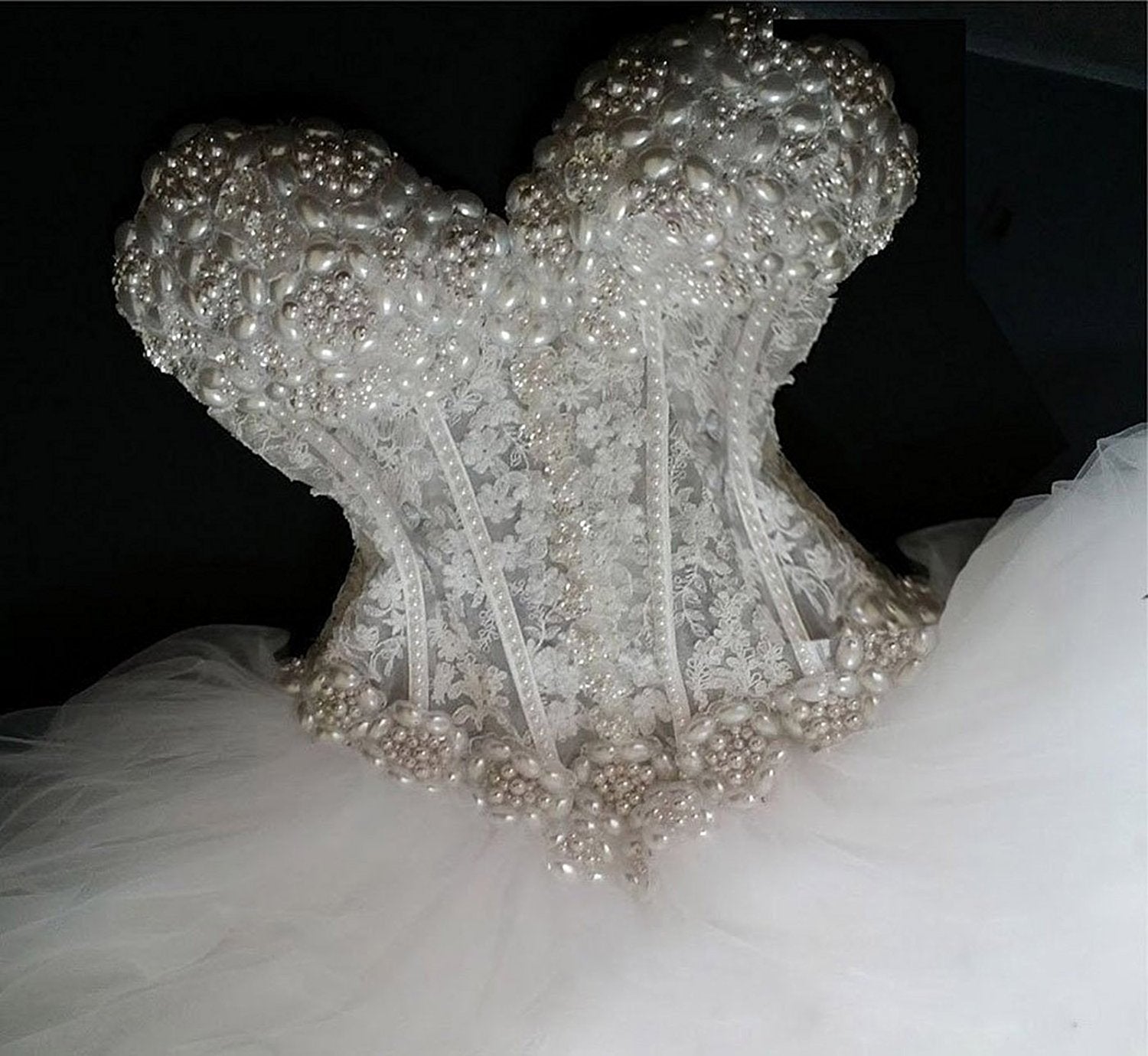 Corset Wedding Dresses with Bling