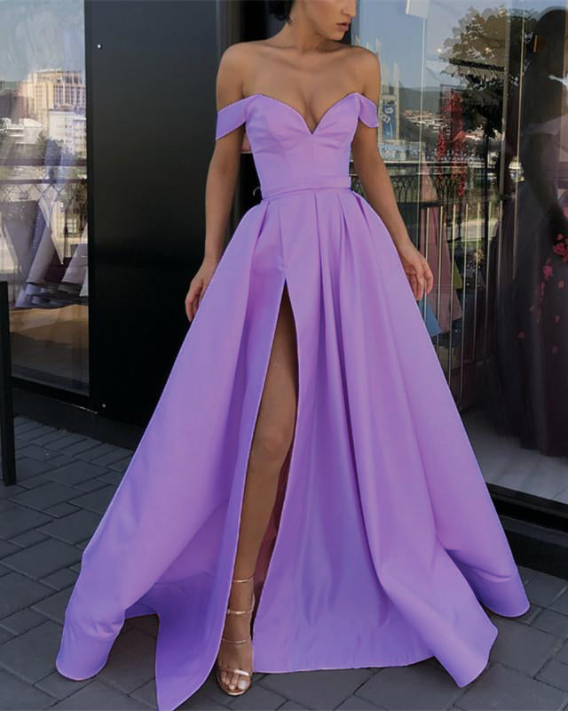 Satin prom dresses sales 2019