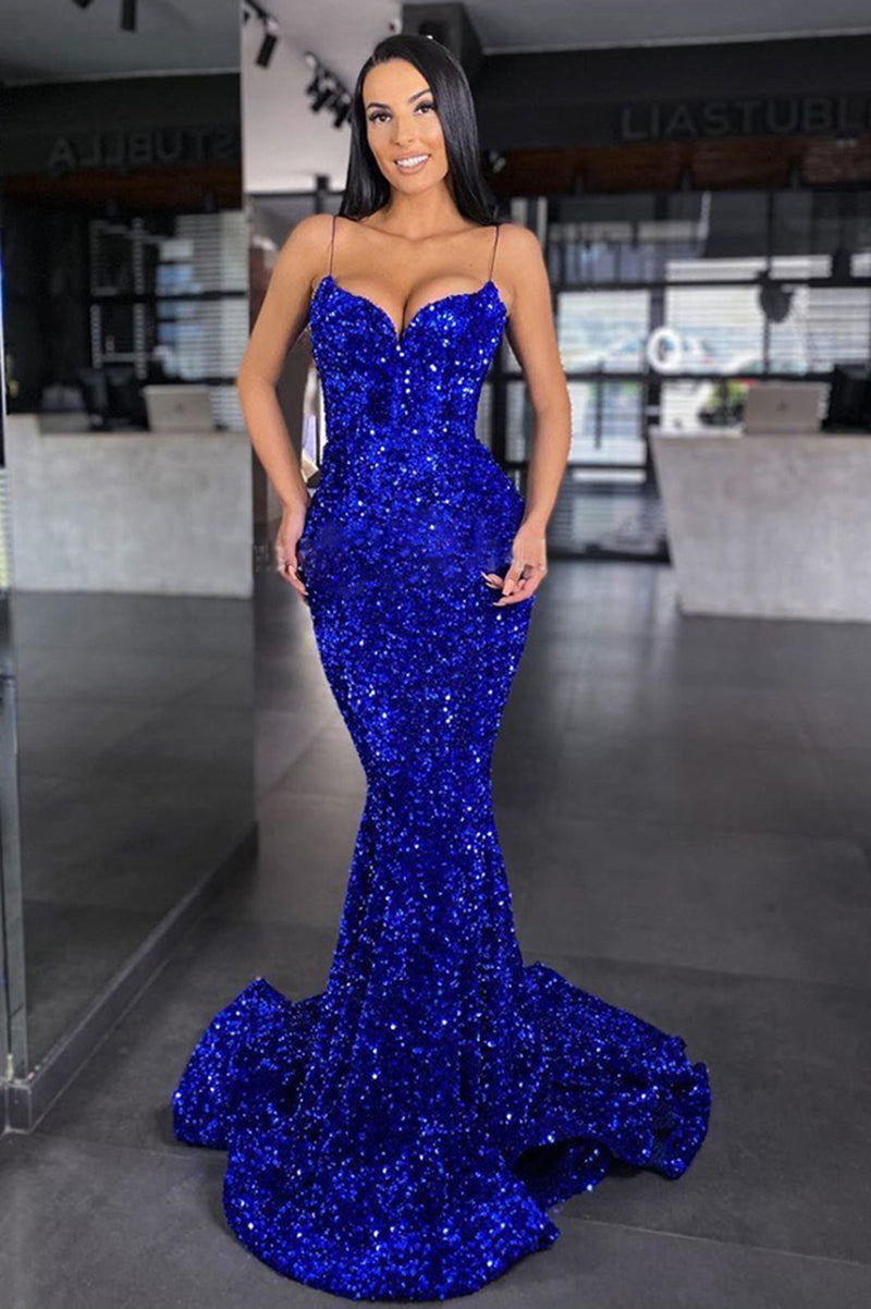 Velvet royal 2024 blue prom dress