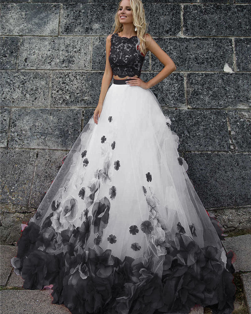 Black and White Sweet 16 Dresses