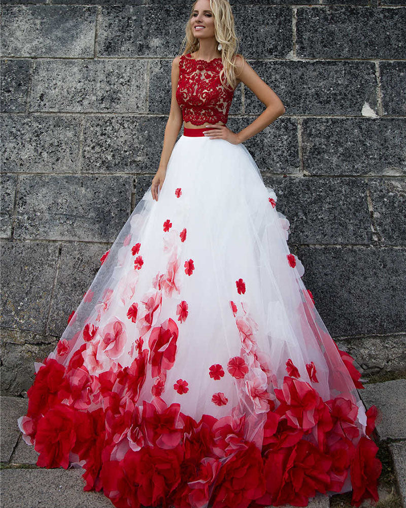 Crop top quinceanera outlet dresses