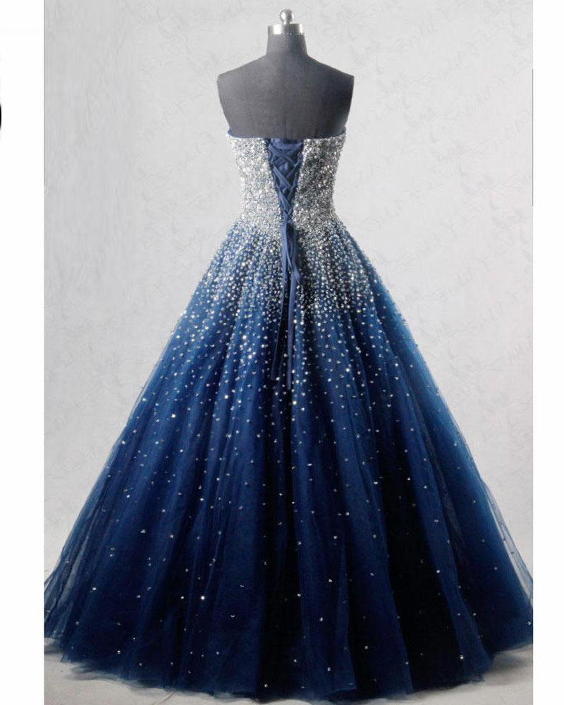 royal blue princess ball gowns