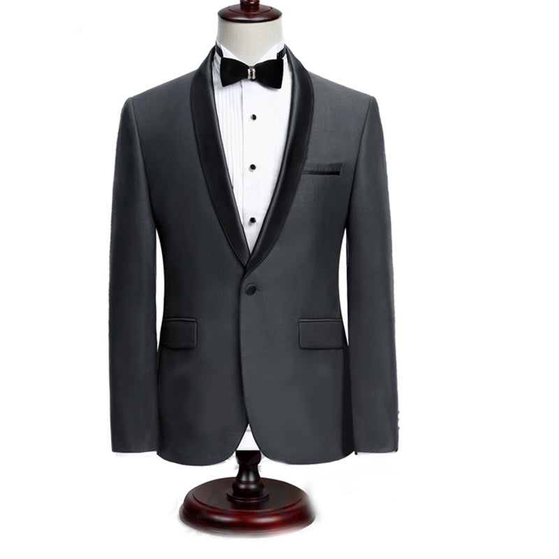 LP5512 Gentleman Two-piece Black White Groom Cheap Wedding Tuxedos Sui ...