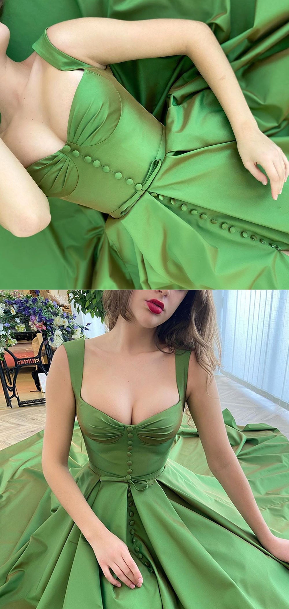 Apple Green Formal Dress