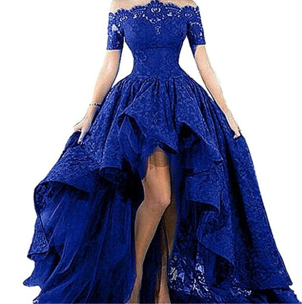 Royal Blue High Low Dress