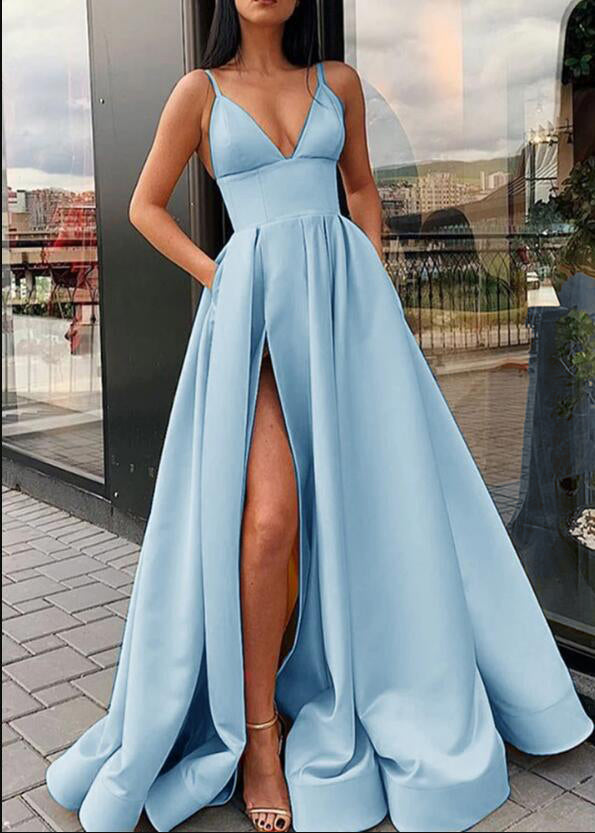 Sexy light blue outlet dress