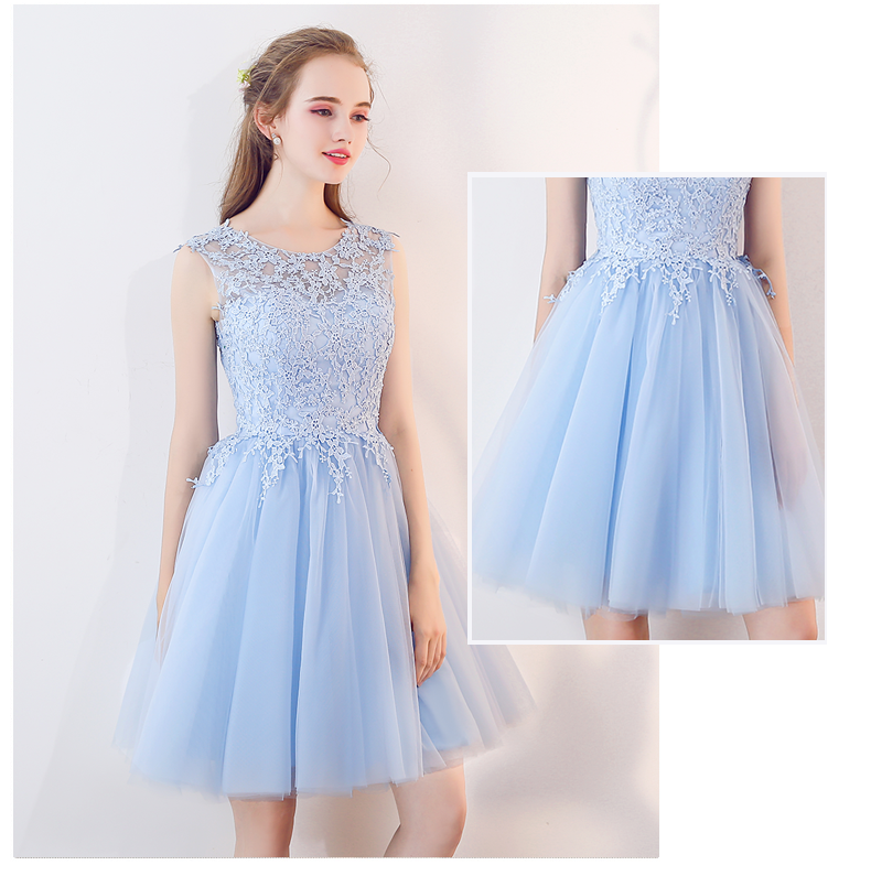 Short Aqua Prom Dresses