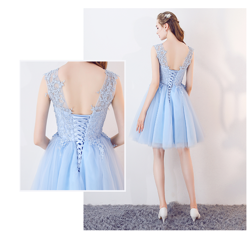 Light Blue Junior Prom Dresses