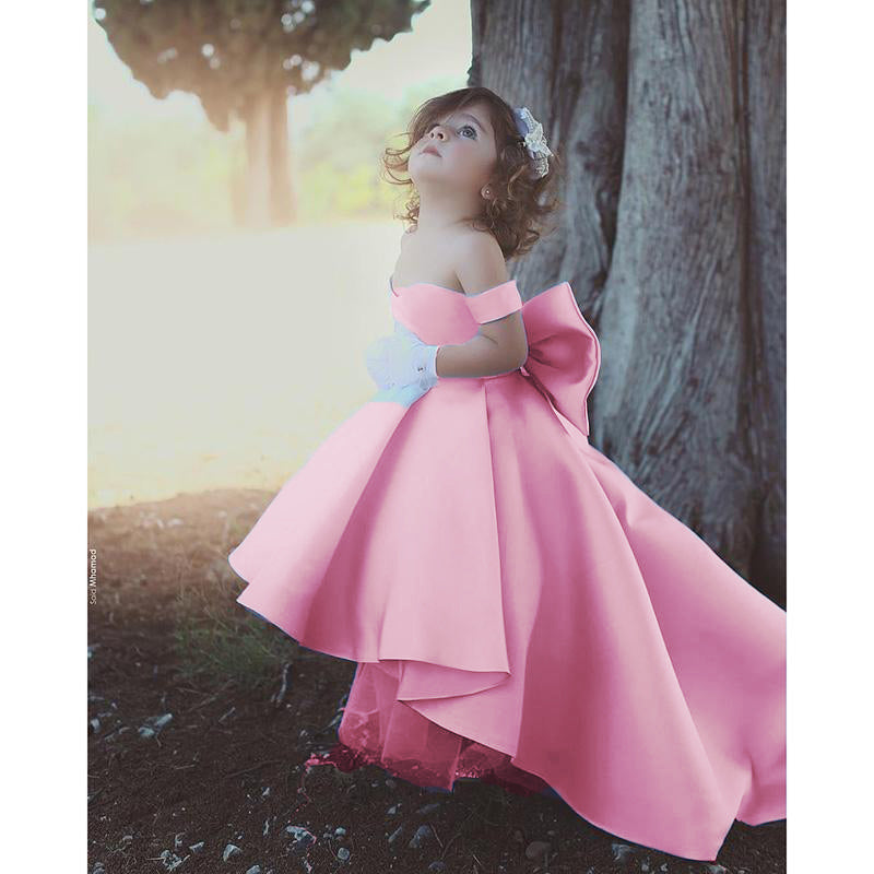 pink princess communion dresses