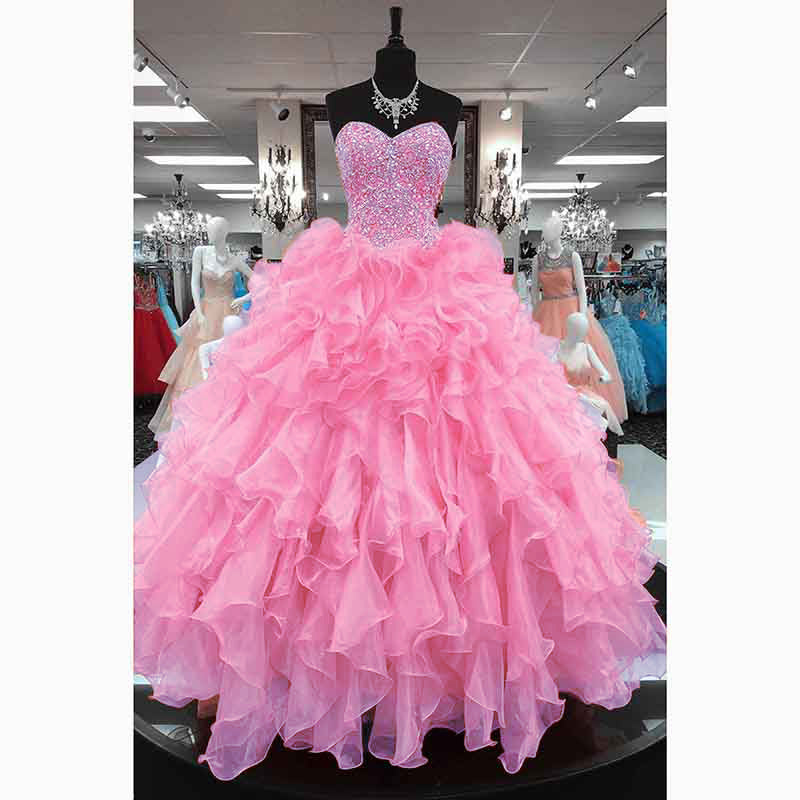 Diamond Pink Prom Dresses