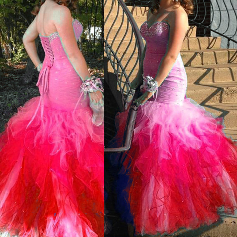 Ombre Mermaid Prom Dresses