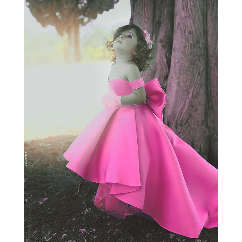 Baby pink gown sales for kids